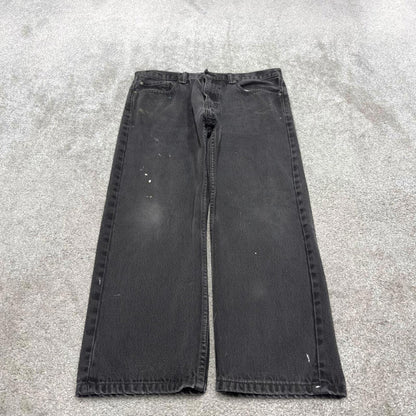 Vintage y2k Levis 505 jeans black Casual style 5 pocket straight leg denim pants