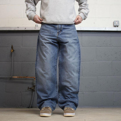 Vintage baggy Sean John jeans 90s skater style W32L32 blue loose denim pants