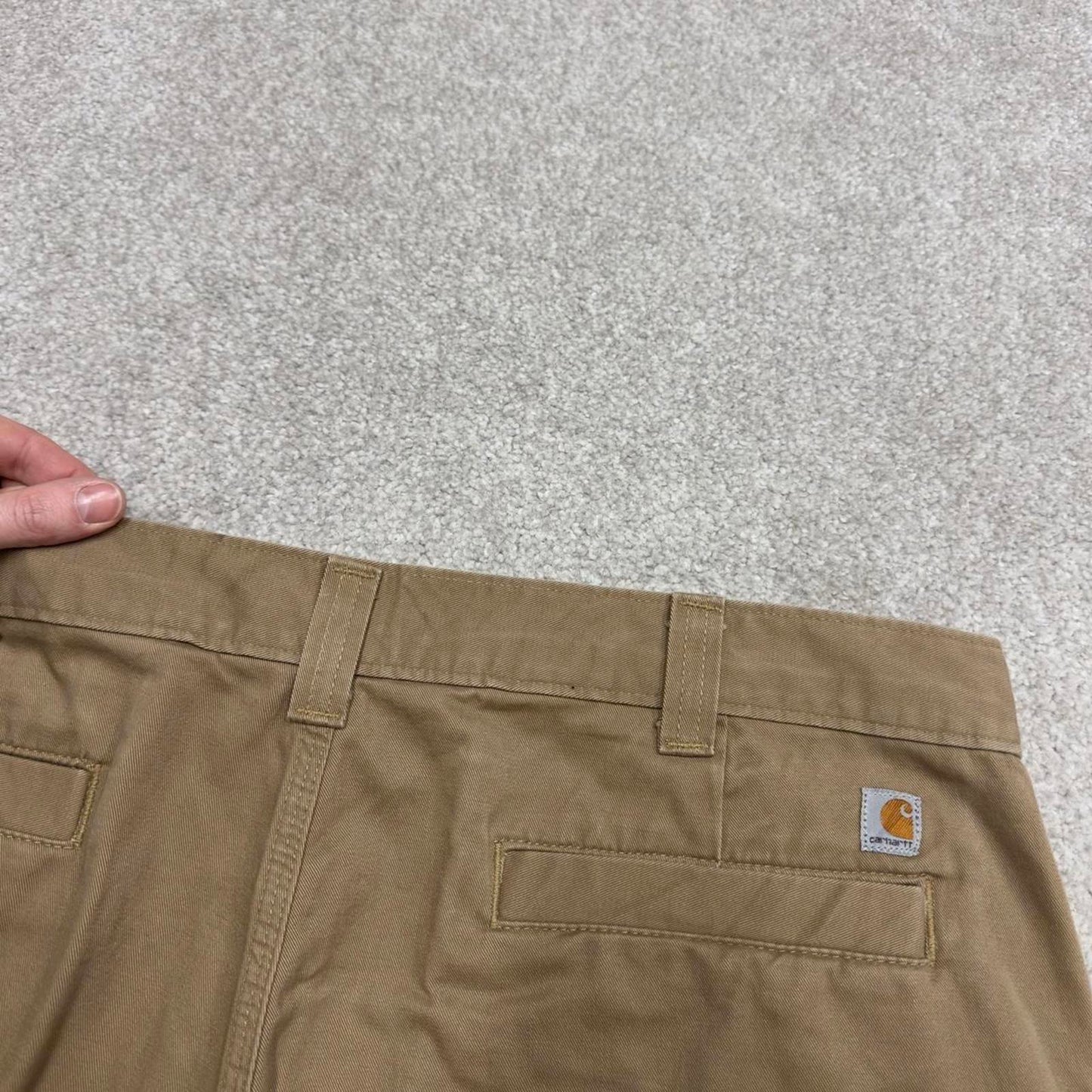 Y2K Carhartt carpenter pants khaki Loose skate style workwear cargo pants