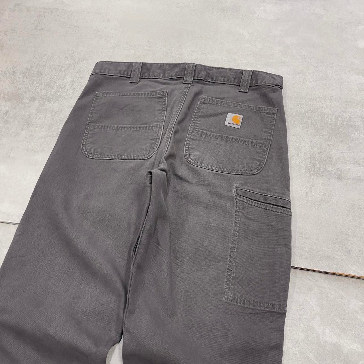 Carhartt carpenter pants W33L30 grey relaxed 90s skater style cargos