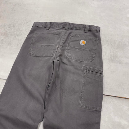 Carhartt carpenter pants W33L30 grey relaxed 90s skater style cargos