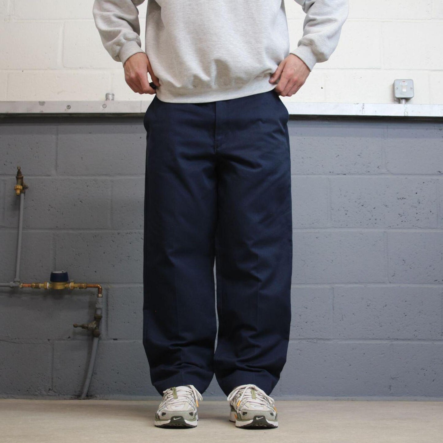 Vintage y2k skater work pants navy W37L30 Straight leg chino style skate trousers Red Kap workwear