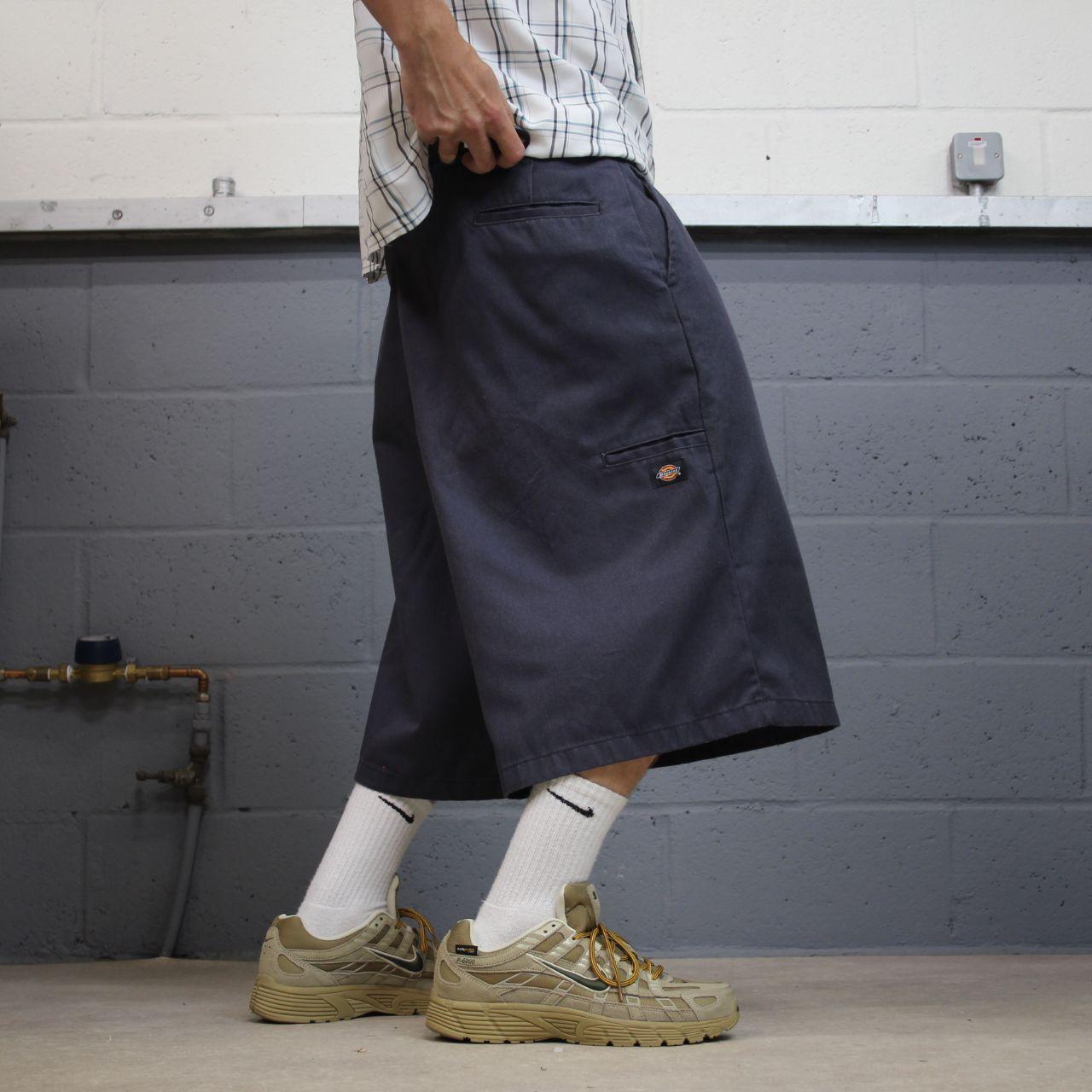 Dickies baggy chino shorts carpenter navy grey Chino style skater shorts long wide leg festival
