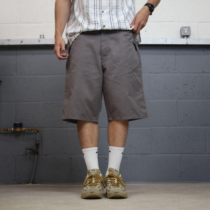 Dickies chino shorts Y2K grey Twill chino style skater shorts loose leg festival
