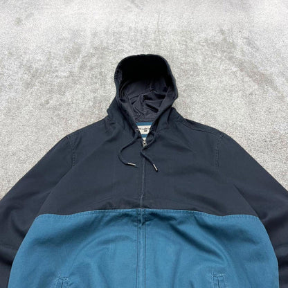 00s Billabong technical jacket M men's y2k navy blue skate style hooded full zip jacket casual surf
