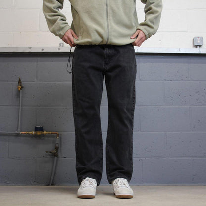 Y2K Carhartt jeans relaxed fit black Relaxed fit denim skate style work pants