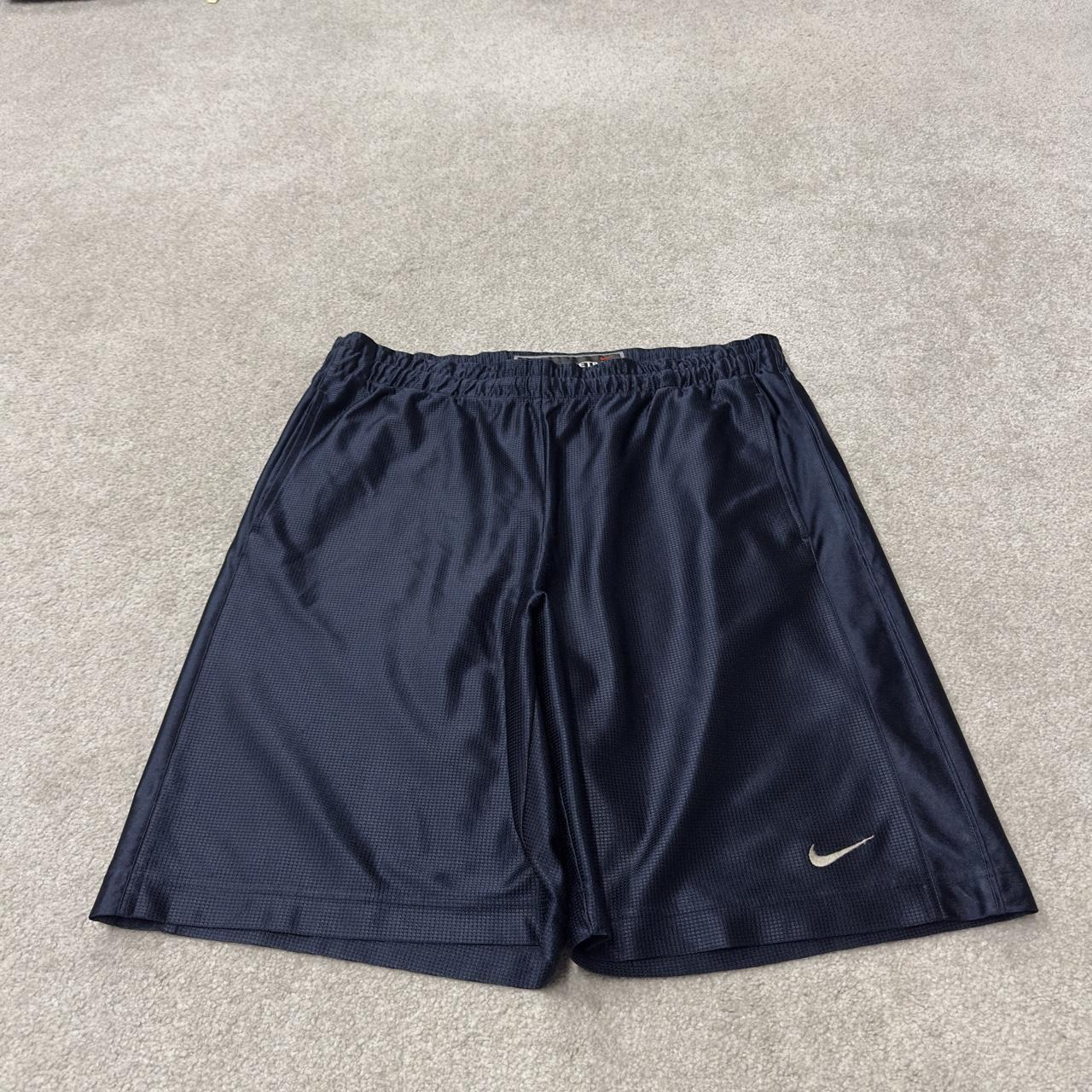Nike basketball sports shorts y2k loose navy Long leg comfy floaty summer gym shorts