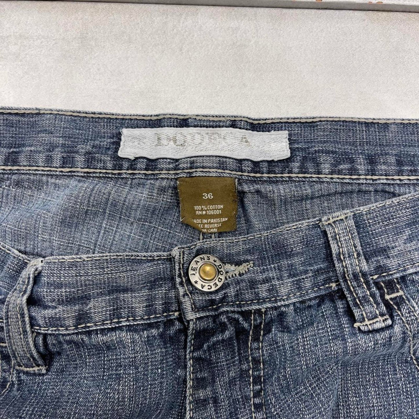 Baggy Dodeca skate jorts W36 wide leg denim 90s style skater shorts