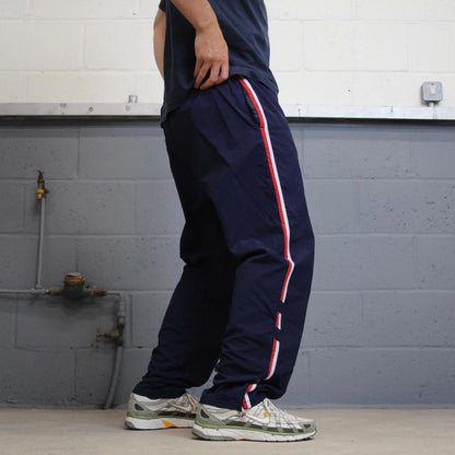 Baggy Fila Trackies XXL Navy loose Y2K floaty joggers embroidered logo