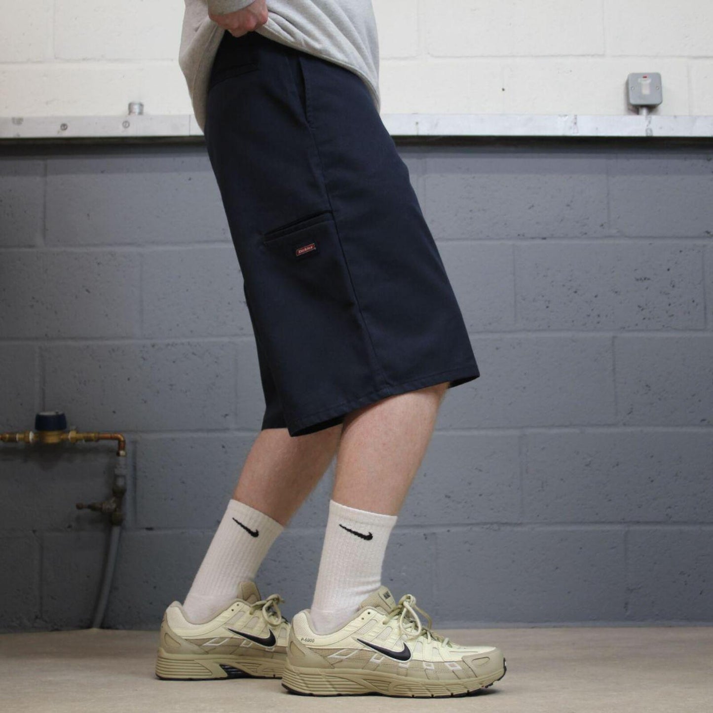 Dickies baggy carpenter shorts navy Twill chino skater style shorts loose long leg