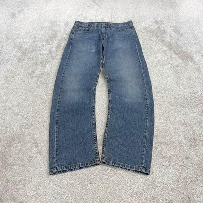 Levi's 505 straight fit jeans y2k blue Regular straight leg denim pants red tab logo