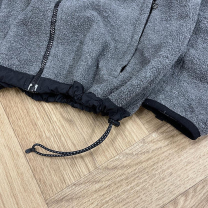 Y2K North Face Denali fleece Women's TNF full zip grey black paneled autumn technical Polartec