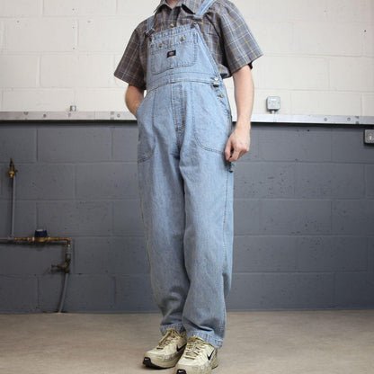 Harley Davidson dungarees denim overalls blue Vintage workwear bib & brace utility