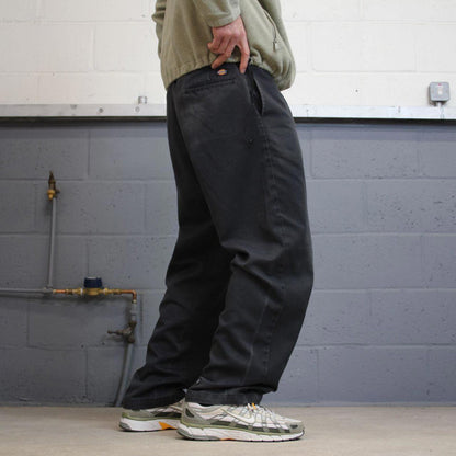 Y2K Dickies 874 work pants faded black Loose chino style skate trousers