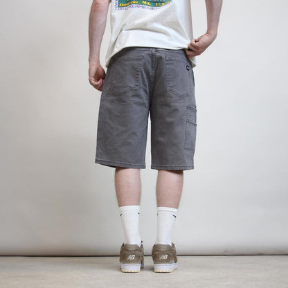 Mens Dickies carpenter jorts W34 grey loose canvasy skater style cargos