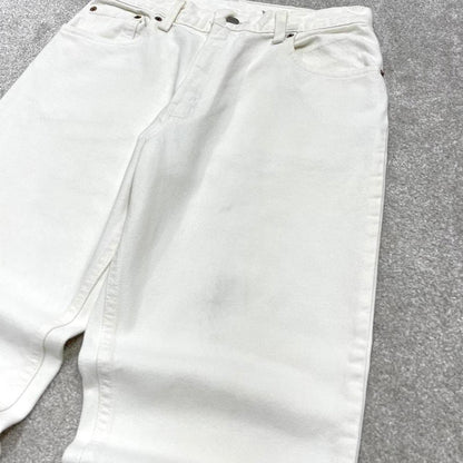 90s Levis 550 tapered jeans size 11 women's y2k 00s style tapered leg relaxed fit