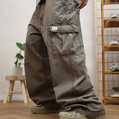Levi's baggy cargo pants y2k Loose straight wide leg khaki skater utility pants