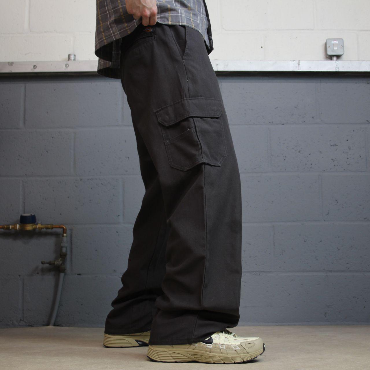 Dickies cargo utility pants W34L32 grey loose leg Chino skate work trousers