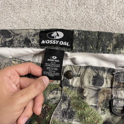 Mossy Oak camo jeans Y2K khaki Straight leg stretch Realtree forest camouflage pants