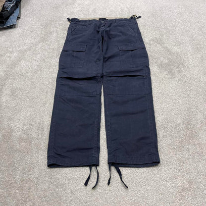 Carhartt WIP Aviation cargo pants W30L30 Mens navy relaxed 00s y2k style cargos trousers