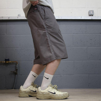 Dickies carpenter shorts long leg grey Twill chino skater style shorts loose long leg