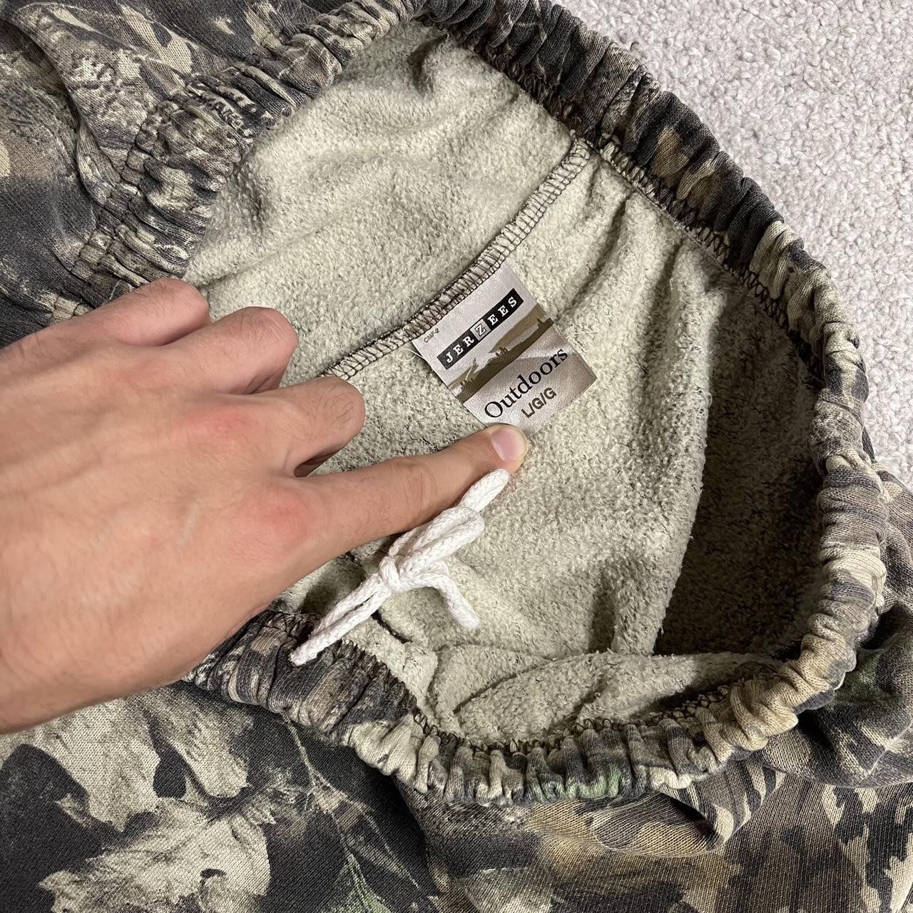 Jerzees Realtree camo joggers y2k khaki L Camouflage sweatpants, elasticated & drawstring waist