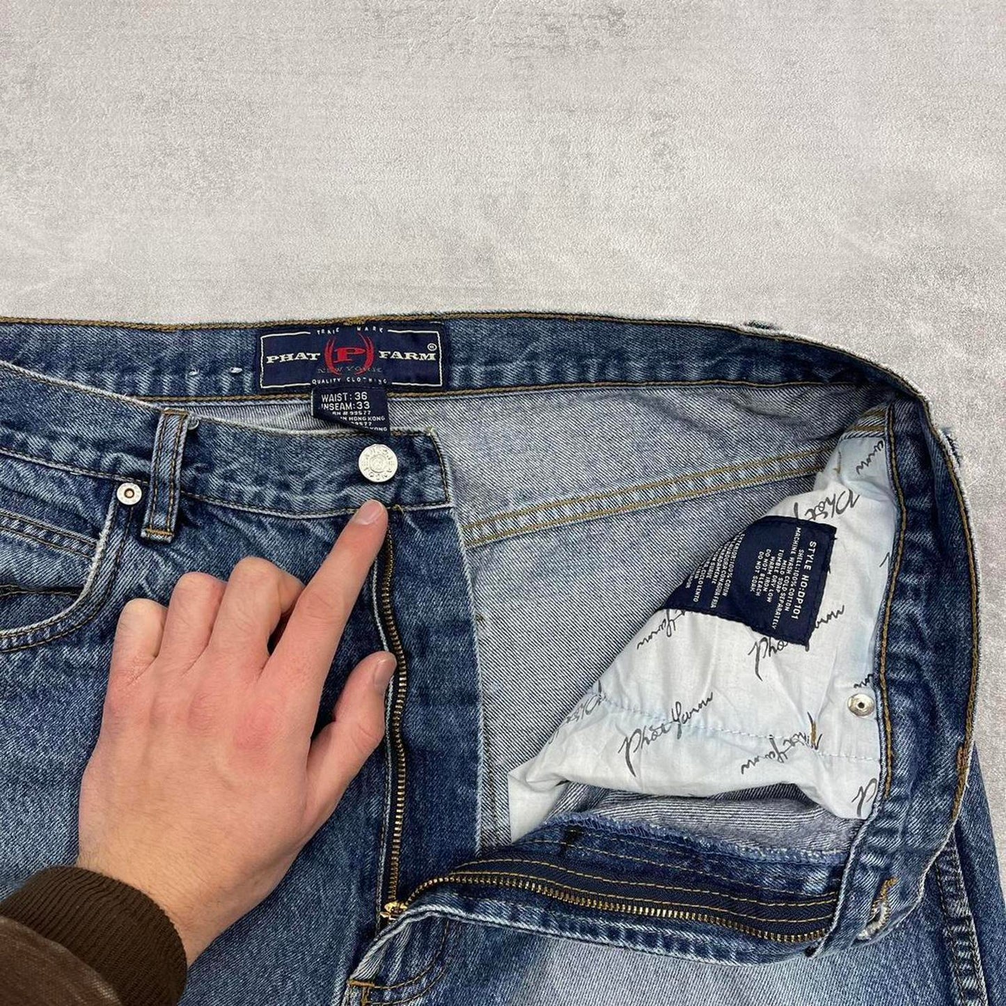 Baggy Phat Farm carpenter jeans W36 L31