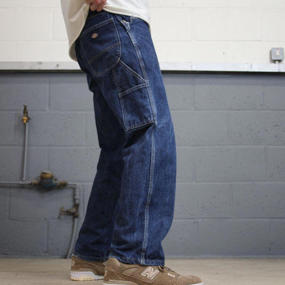 Dickies carpenter jeans W32L30 loose blue denim cargo skater style jeans