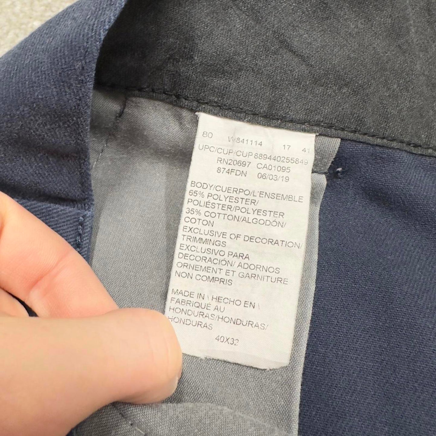 00s Dickies 874 skate pants W40L32 navy 90s skater twill chino style workwear pants