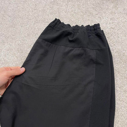 Y2k Adidas tracksuit bottoms black Drawstring waist print logo gym running track pants