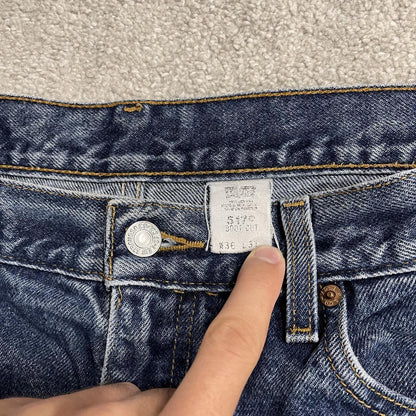Y2K Levi’s 517 jeans bootcut washed blue Bootcut 5 pocket pants belt loops red tab logo