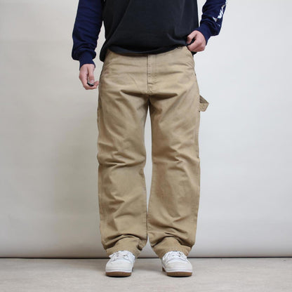 Wrangler carpenter trousers W38L32 tan cargo skater style pants