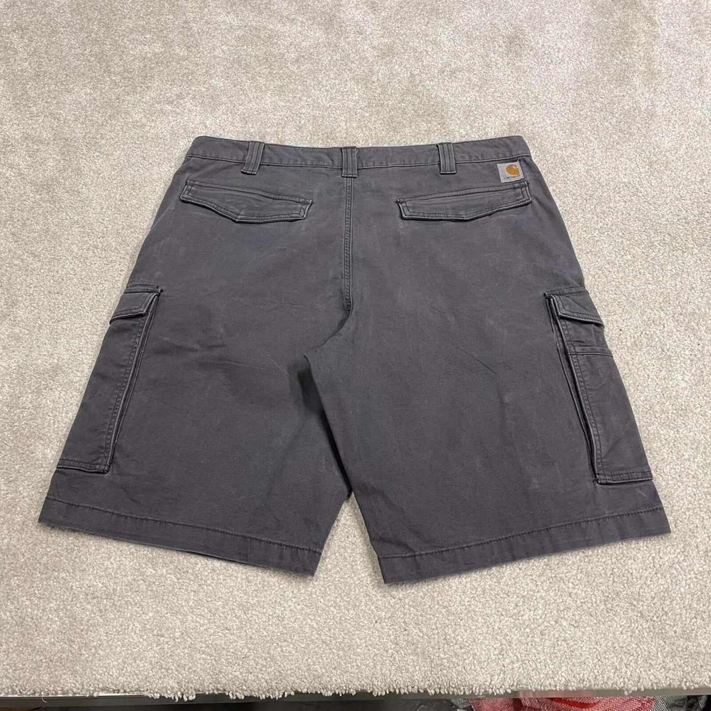 Carhartt cargo shorts y2k surf grey Canvasy relaxed fit skate style cargo shorts