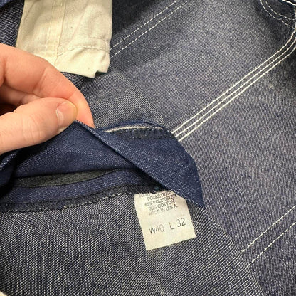 Vintage Pointer overalls W40 L34 blue baggy mens denim dungarees