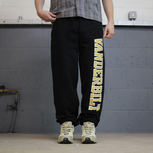 Y2K Champion baggy joggers black loose fit cuffed Loose print track pants