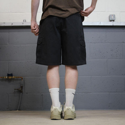 Dickies cargo chino shorts black Twill chino style skater shorts loose leg festival