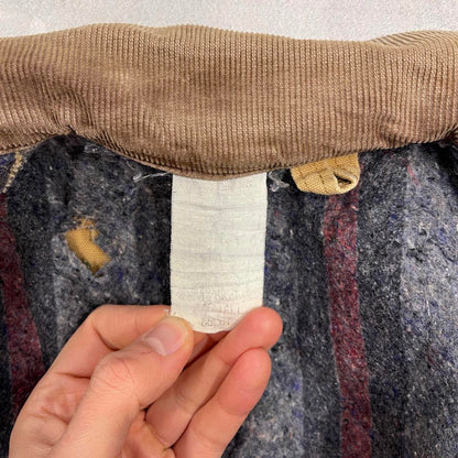 Vintage Carhartt Michigan jacket XXL blanket lined canvas chore coat distressed