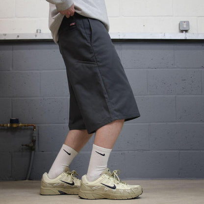 Baggy Dickies carpenter shorts grey Twill chino skater style shorts wide long leg