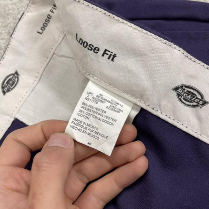 Dickies extra baggy chino shorts carpenter purple Skater / surf style shorts long wide leg festival