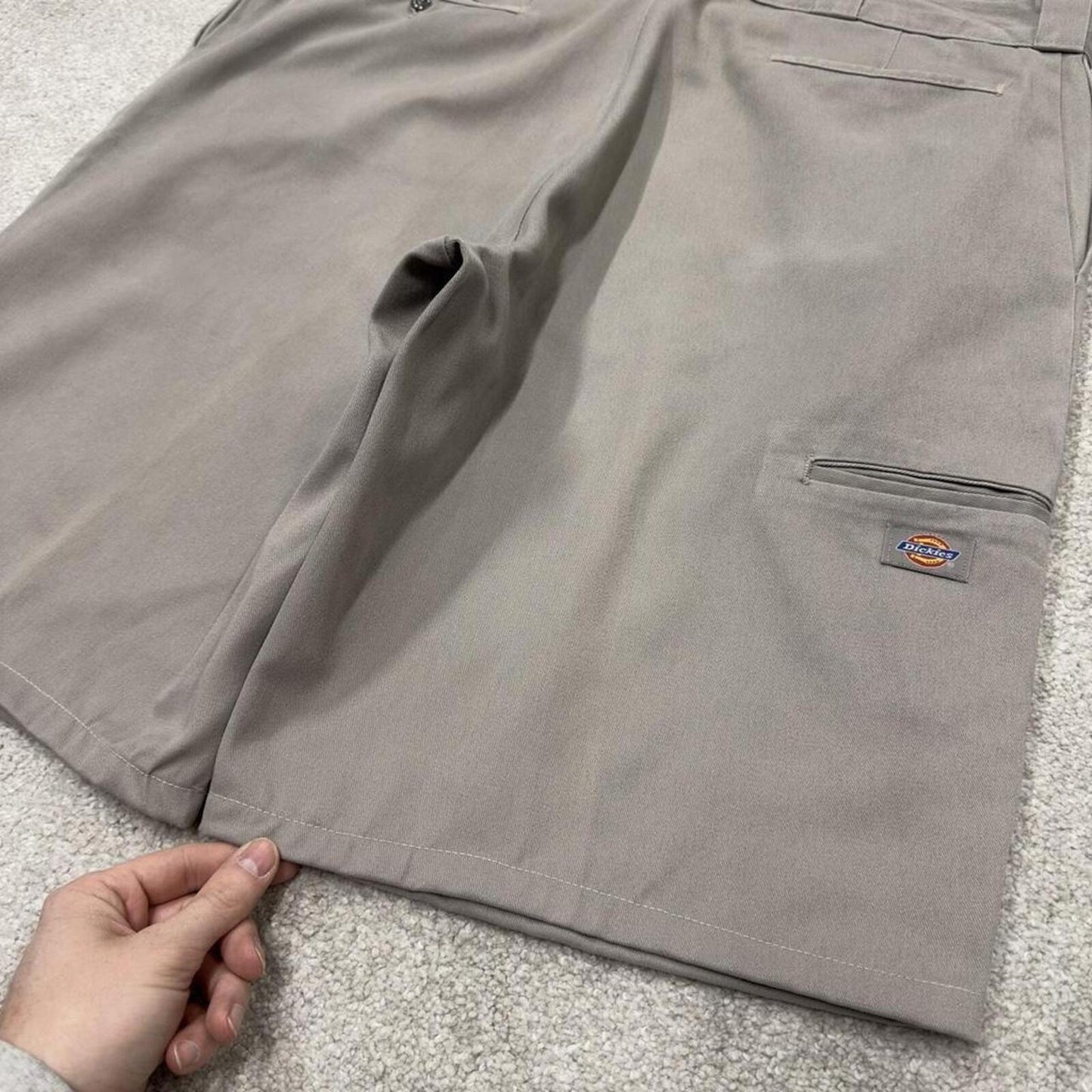 Dickies baggy chino shorts carpenter grey Chino style skater shorts long loose leg festival