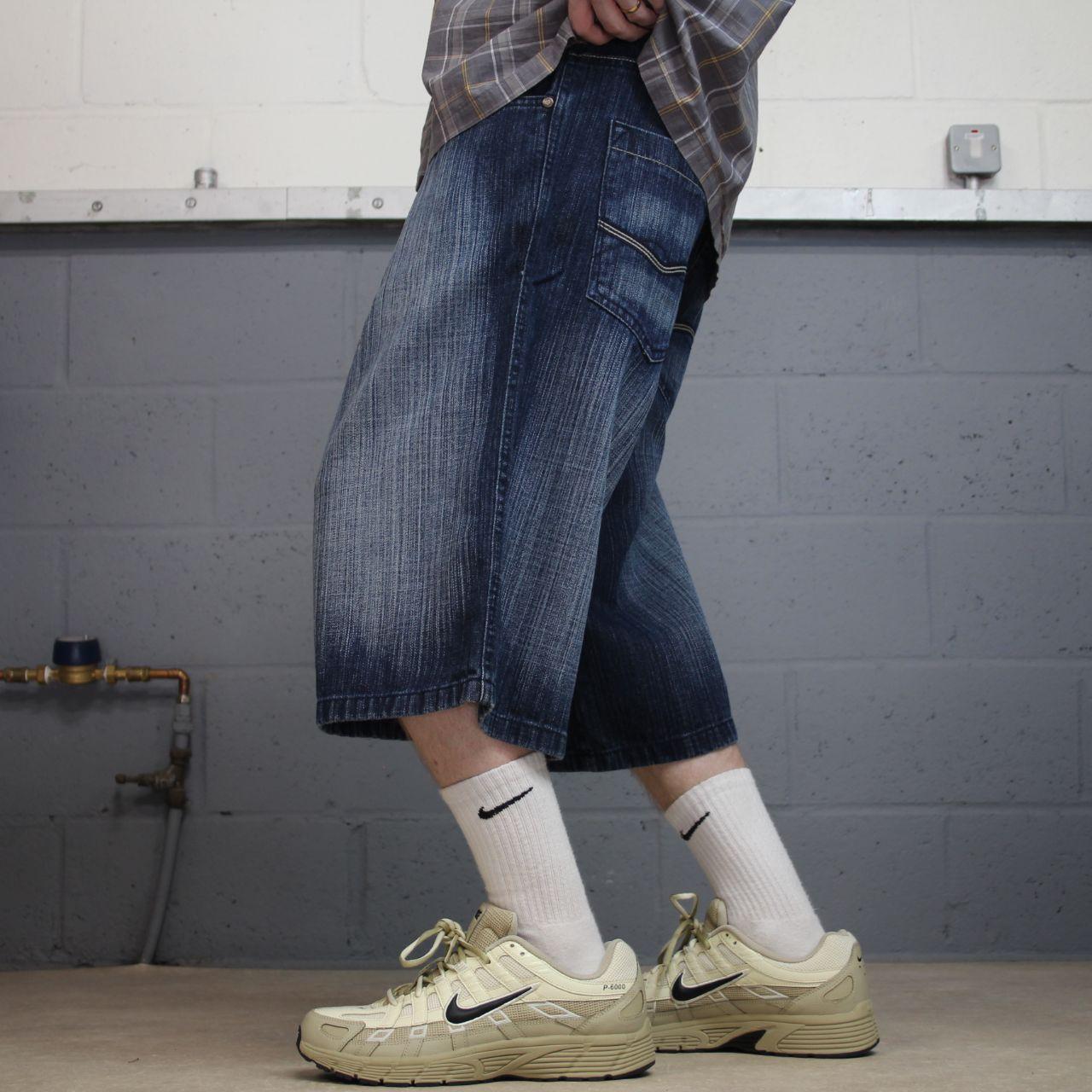 Baggy Southpole denim shorts y2k blue