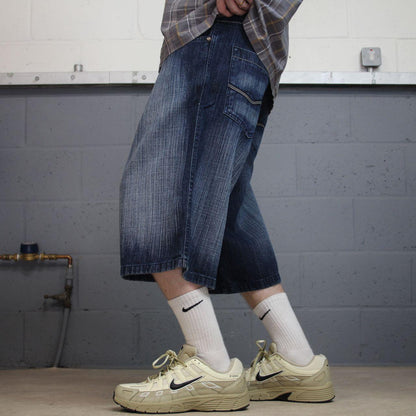 Baggy Southpole denim shorts y2k blue