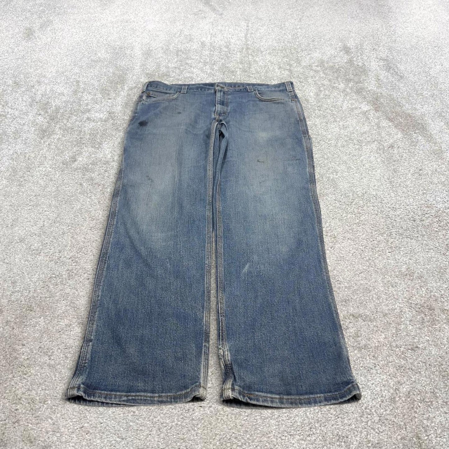 Carhartt carpenter jeans blue 90s skater style W38L32 relaxed denim 5 pocket pants