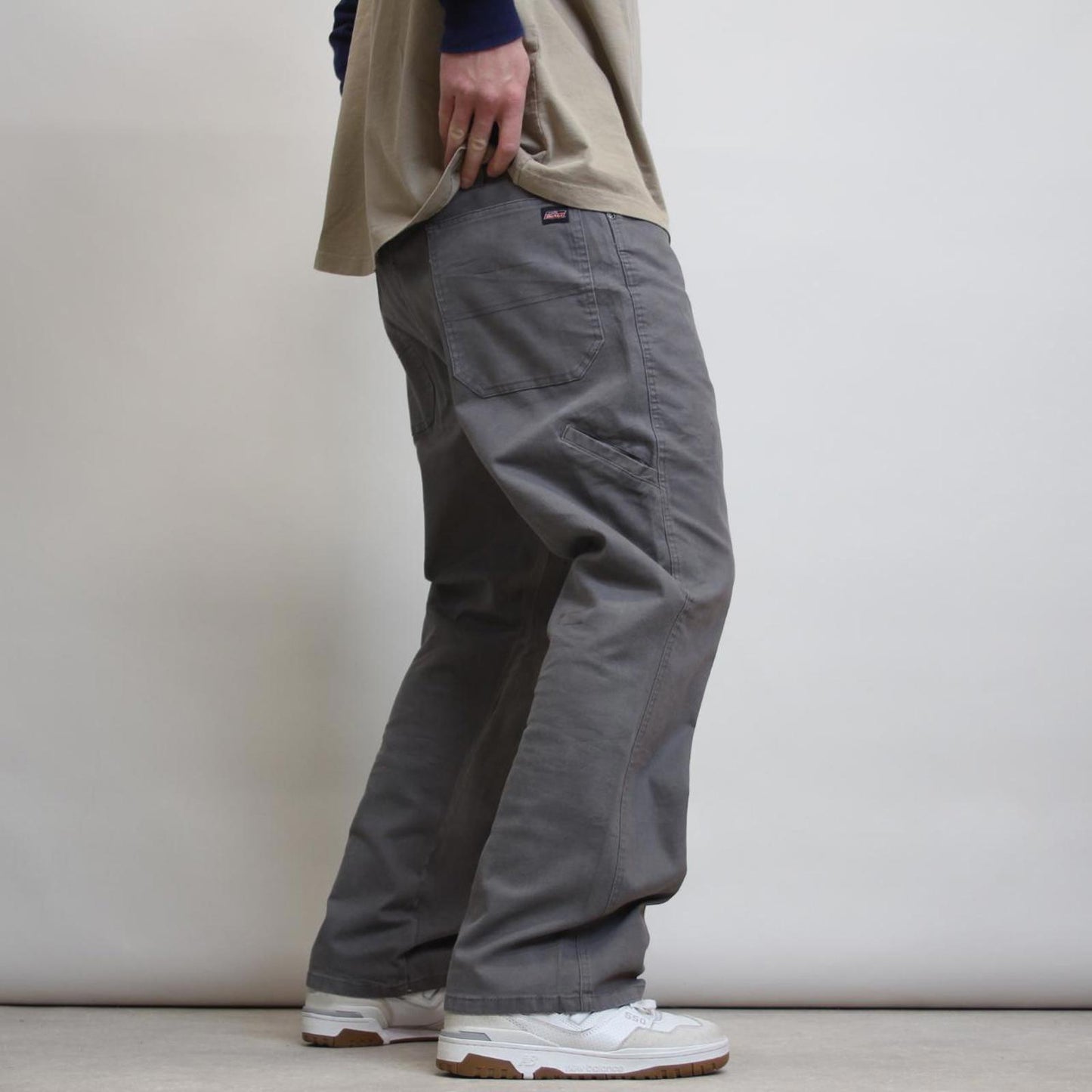 Dickies carpenter jeans W42 L30 Grey cargo skater trousers with patch logo