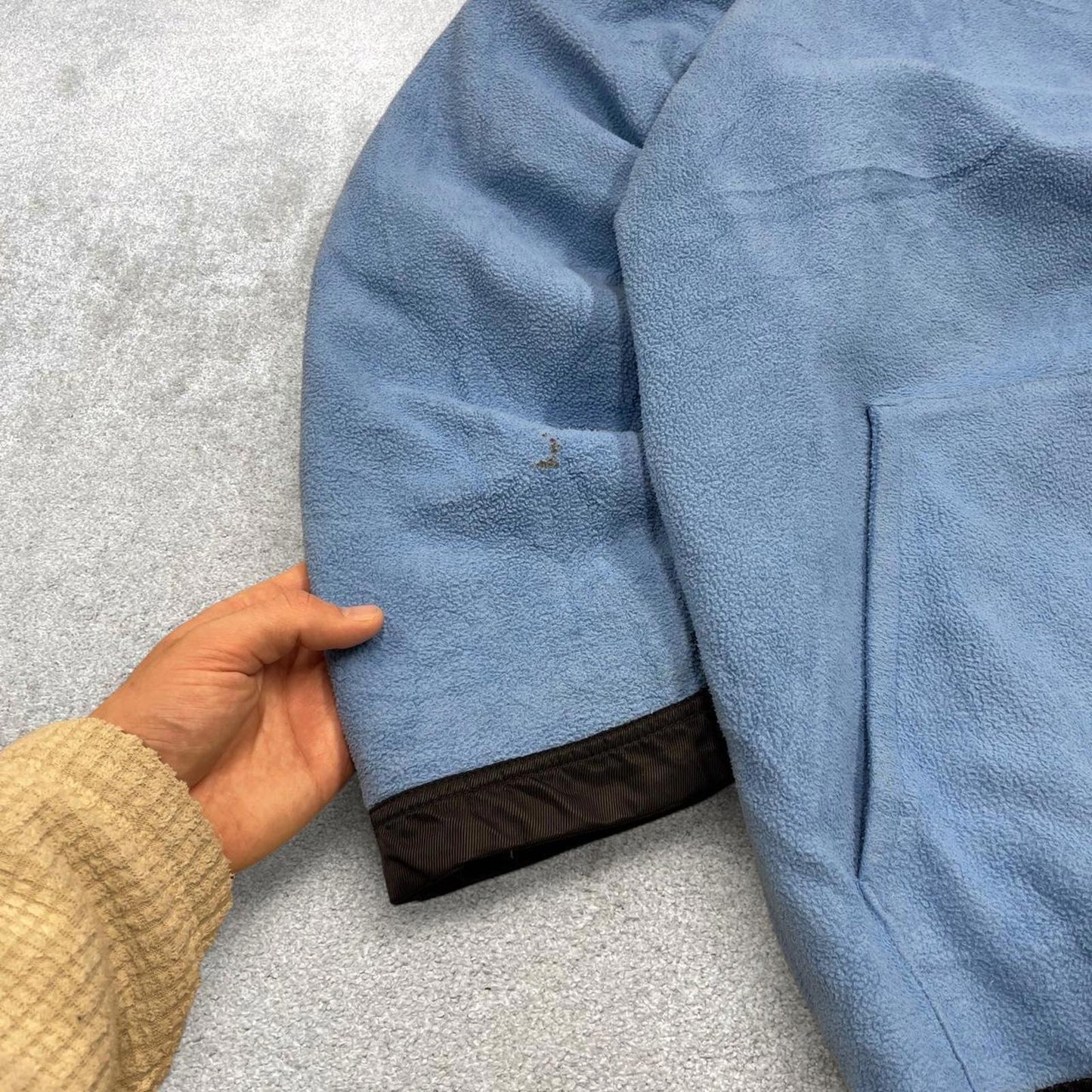 00s Nike reversible jacket y2k style XXL men's black blue full zip hooded windbreaker coat technical