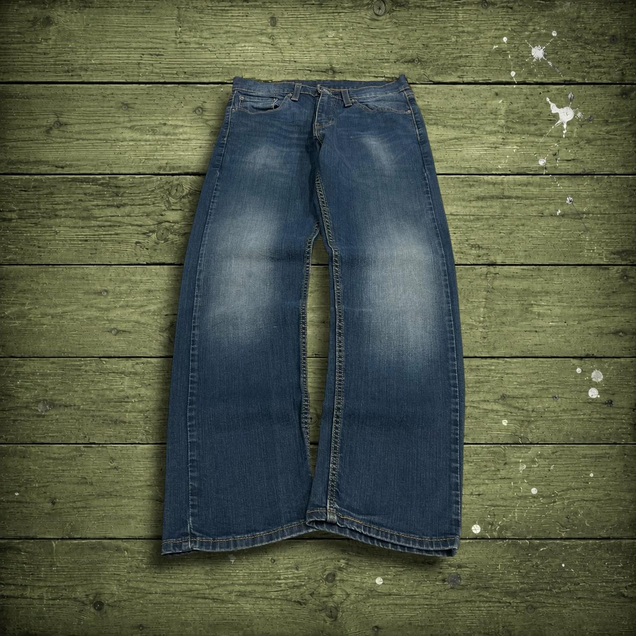 Y2K Levi’s 505 jeans W30L30 blue Straight fit 5 pocket belt loops red tab logo