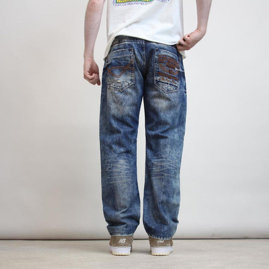 Mens Cipo & Baxx embroidered jeans W36 L29
