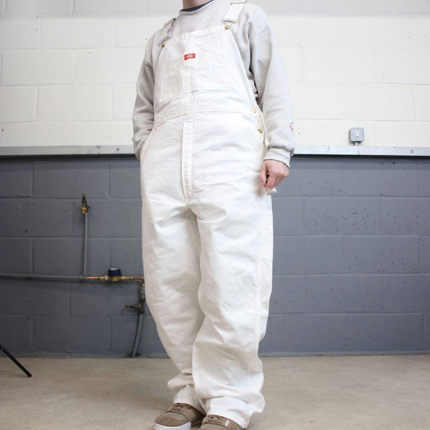 90s Dickies dungarees overalls baggy W36L34 USA mens cotton y2k painter bib & brace workwear