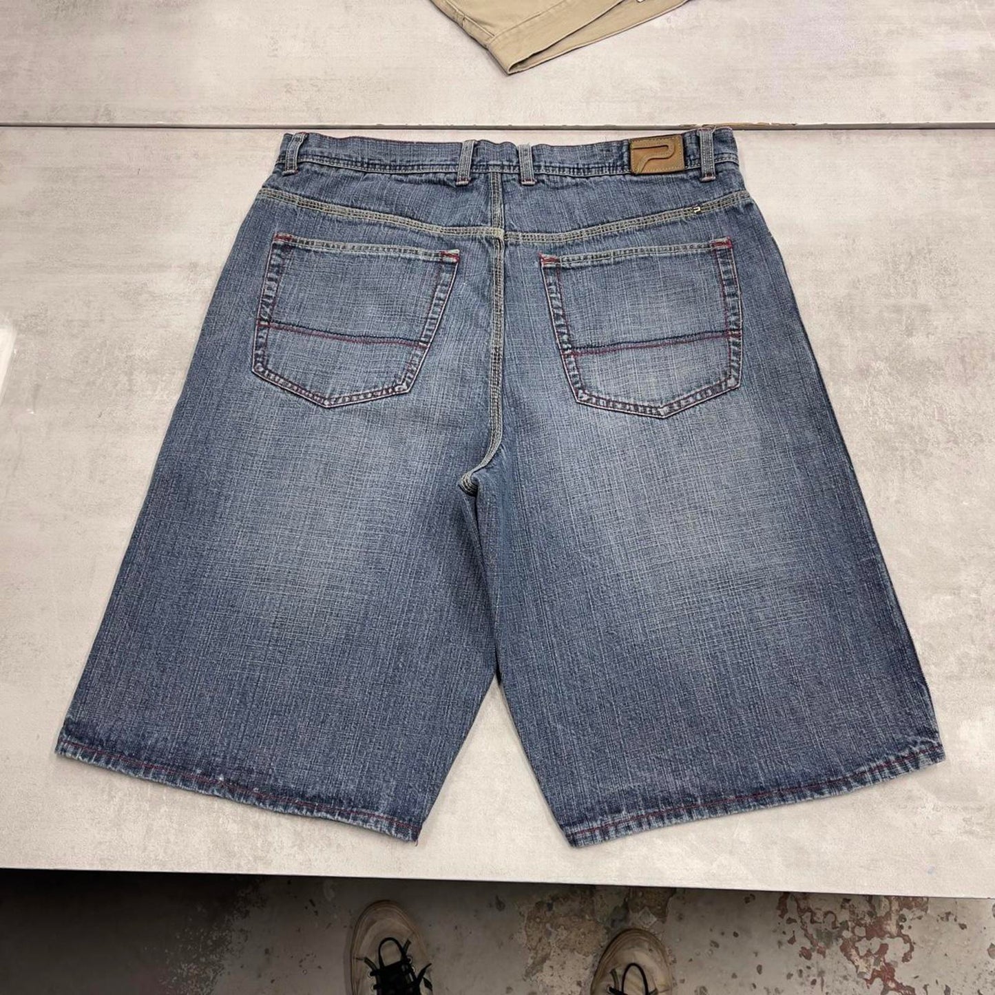 Baggy PACO jorts W38 long wide leg 90s style skater shorts