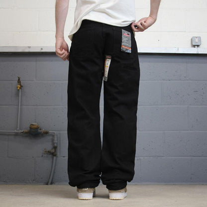 Dickies carpenter jeans W34L34 black 90s American skate style loose thick denim cargos workwear